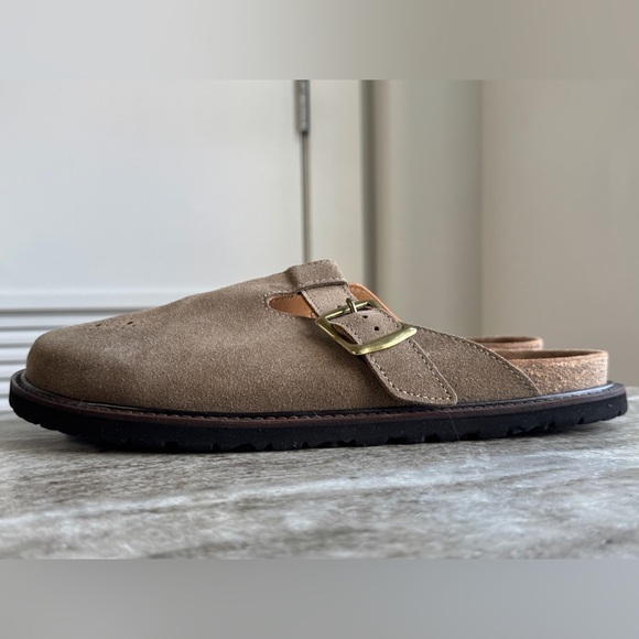 Hender Scheme / Sandals / Sz 6 / BEG Clogs BIRKS Slides Tan Suede Beige JAPANESE
